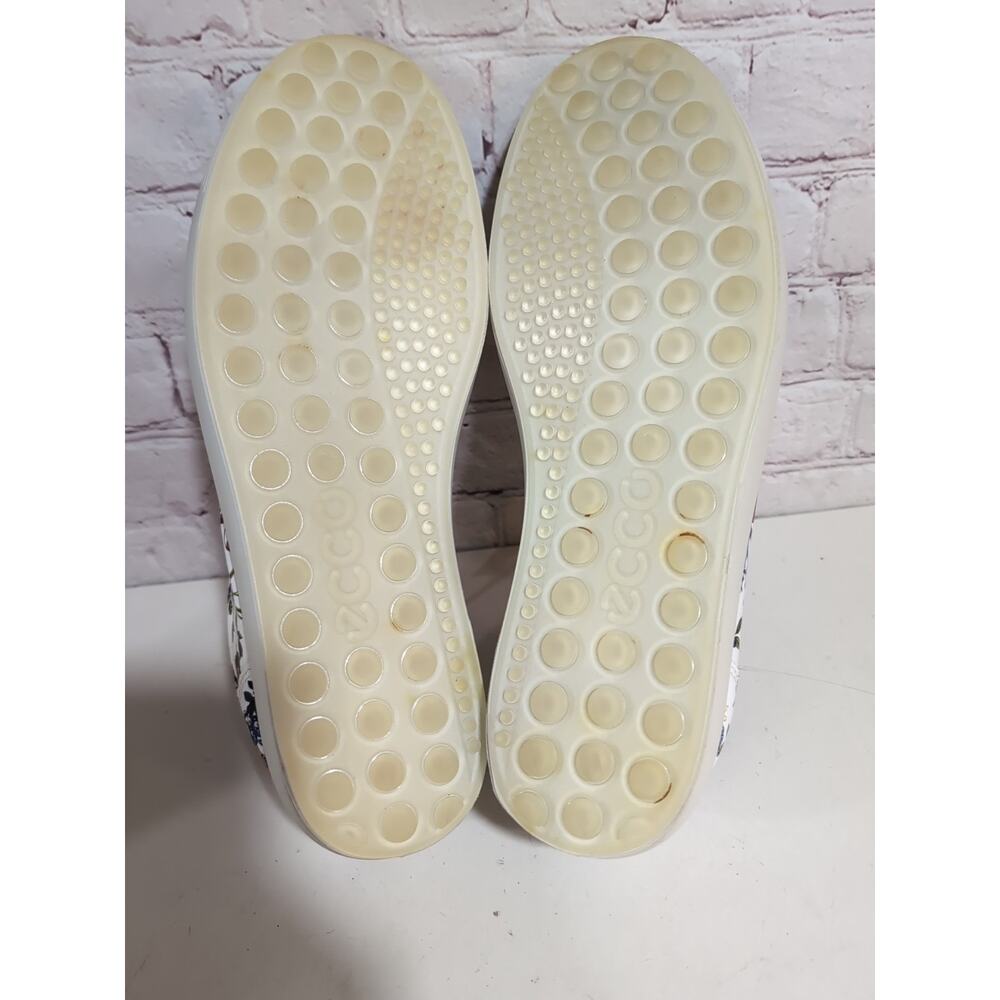 Ecco Kristjana Williams Floral White Leather Womens Sneakers 42 EU / 11-11.5 US - Picture 5 of 13
